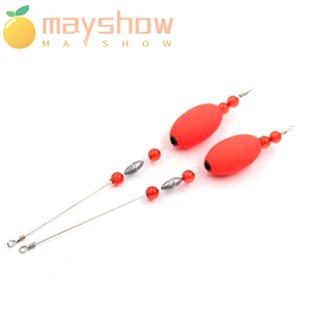 Mayshow ทุ่นลอยน้ําตกปลา ใหม่ กันลื่น จุกไม้ก๊อกปลา สีแดง ทุ่นโฟมลอยน้ํา