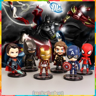 ชุดฟิกเกอร์ Marvel Superheroes ของเล่นสะสม สําหรับเด็ก 6 ชิ้น