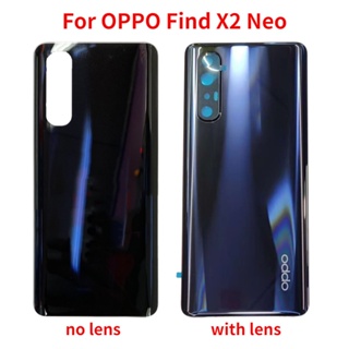 ฝาครอบแบตเตอรี่ด้านหลัง พร้อมโลโก้ สําหรับ Oppo Find X2 Neo CPH2009