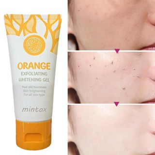Mintox ORANGE เจลขัดผิว ไวท์เทนนิ่ง สครับ คลีนเซอร์ ครีมบํารุงผิวขี้เกียจ