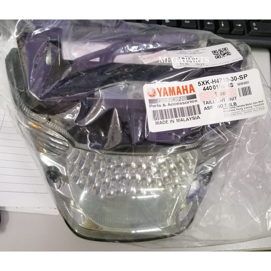 YAMAHA Y125ZR โคมไฟหางพร้อมหลอดไฟ (5XK-H4710-30 HLY (lLmpu Belakang)