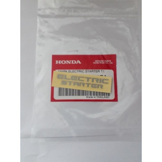 87121-KPH-700ZA สติกเกอร์ ELECTRIC STARTER แท้ศูนย์ติดครอบแฮนด์เวฟ125รุ่นไฟเลี้ยวบังลม 1ชิ้น อะไหล่แท้ศูนย์ฮอนด้า