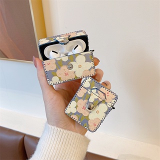 เคสหูฟัง ซิลิโคนนิ่ม กันกระแทก ลายภาพวาดสีน้ํามัน รูปดอกไม้ สําหรับ AirPods 1 2 3 Generation Pro pro2 Generation 2 Generation AirPods1 2 3 Generation Pro