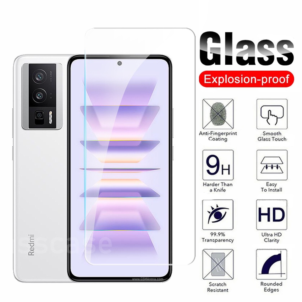 ฟิล์มกระจกนิรภัยกันรอยหน้าจอ 9H สําหรับ Xiaomi Poco F5 X5 X4 M4 Pro F4 F3 X3 GT X4 NFC M5 M4 Poco F5