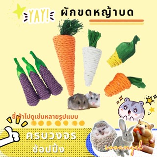 [HAMSTER TRAVEL] หนูแฮมสเตอร์ กระต่าย ฟันกราม ของเล่น กราม แครอท ขากรรไกร นกแก้ว กราม ฟาง หัวไชเท้า เม่น XLB