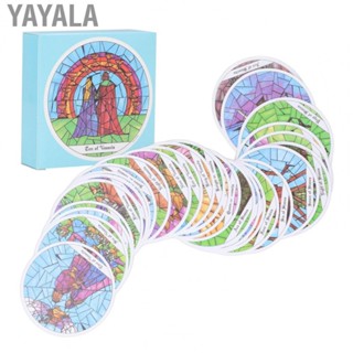 Yayala Round Tarot Deck Fortune Divination Tarot Card Board Game Party Paper Cards HOT