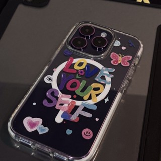 เคสโทรศัพท์มือถือ กันกระแทก ลายกราฟฟิตี้ภาษาอังกฤษ สําหรับ iPhone 14pro QYJS 13 12promax 11pro 7p 11 7 8 xsmax 13pro xr