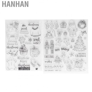 Hanhan Clear Stamps  TPR Clear Stamps 2Pcs  for Decoration