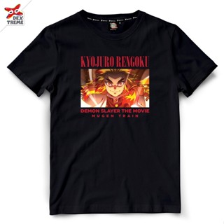 S-5XL เสื้อยืดดาบพิฆาตอสูร: Demon Slayer: DYB-010-BK