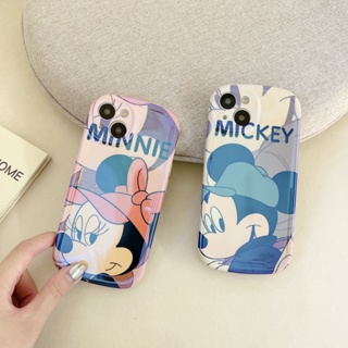 เคสโทรศัพท์มือถือ TPU แบบนิ่ม ลายการ์ตูนมิกกี้ มินนี่ เมาส์ กันกระแทก สําหรับ Apple IPhone 14 13 12 11 Pro Max