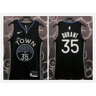 Motion nba Golden State Warriors No. เสื้อกีฬาบาสเก็ตบอล สีดํา 35 Durant 2020 846251