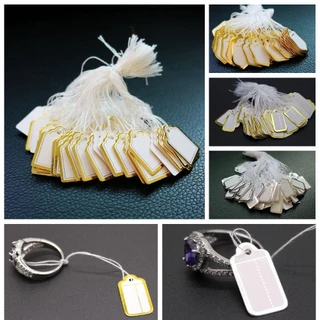SWEETSASHA 100PCS ป้ายราคาเครื่องประดับอุปกรณ์เสริมขายปลีกอุปกรณ์การ์ดกระดาษเครื่องมือแสดงผล