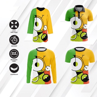 เสื้อยืดโปโล แขนสั้น พิมพ์ลาย Jersey Sublimation Junior Muslimah Baju Keluarga Jersi สําหรับครอบครัว ทุกเพศ