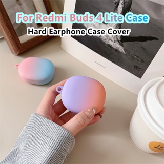 【พร้อมส่ง】เคสหูฟัง แบบแข็ง ไล่โทนสีฟ้า สําหรับ Redmi Buds 4 Lite Redmi Buds 4 Lite