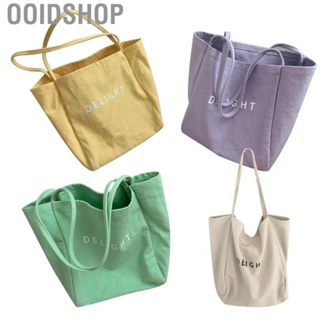 Ooidshop Canvas  Single Shoulder Stylish Letter Pattern Portable Carrying Bag for Home Office