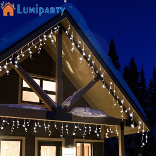 Lumiparty สายไฟ Led รูปหยดน้ํา สําหรับตกแต่งเทศกาลคริสต์มาส กลางแจ้ง 1 ชุด