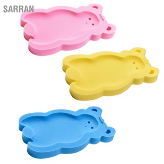 SARRAN เสื่อฟองน้ำป้องกันการลื่นไถลของทารกแรกเกิด Soft Thicken Baby Bathtub Sponge Cushion สำหรับทารกแรกเกิด