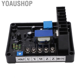 Yoaushop Brushed AVR Regulator  Brushed Voltage Regulator Low RPM Protection AC400V Accurate Stable  for Replacement