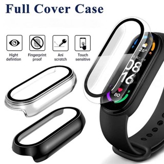 เคสกันรอยหน้าจอ + ฟิล์มกันรอย 3D สําหรับ Xiaomi Mi Band 8 7 6 5 4 PC เคสกรอบกันกระแทก แบบเต็ม สําหรับ Smart Watch MiBand8 Band7