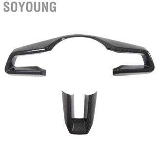 Soyoung Steering Wheel Panel Cover  Real Carbon Fiber Strong Protection Steering Wheel  Durable Easy Installation  for 911 2019 To 2023