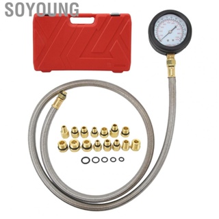 Soyoung Oil Pressure Tester Tool  0 To 1000KPa Oil Pressure Tester Gauge Tool High Strength Hardened Brass Accurate Diagnosis Universal  for Vehicles