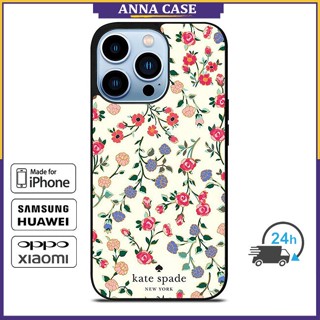 SAMSUNG เคสโทรศัพท์มือถือ ลายดอกไม้ KateSpade สําหรับ iPhone 268 14 Pro Max 13 Pro Max 12 Pro Max Note10 Plus S22 Ultra