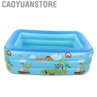 Caoyuanstore Inflatable Pool  Family Swimming Pool Dual Use Zoo Print PVC  for Backyard for Outdoor