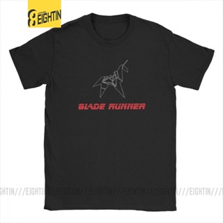 เวรเอ้ย  เสื้อยืดแขนสั้น ผ้าฝ้าย พิมพ์ลาย Blade Runner Deckard Movie Blaster Ridley Fi สไตล์วินเทจ สําหรับผู้ชาย ไซซ์ 4X