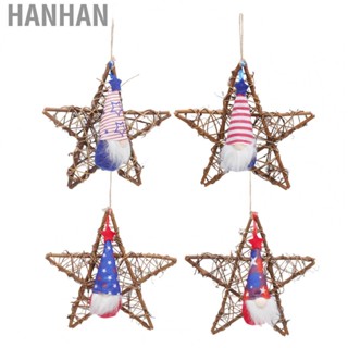 Hanhan 4th Of July Faceless Doll  Wall Art 4th Of July Hanging Decoration  for Memorial Day