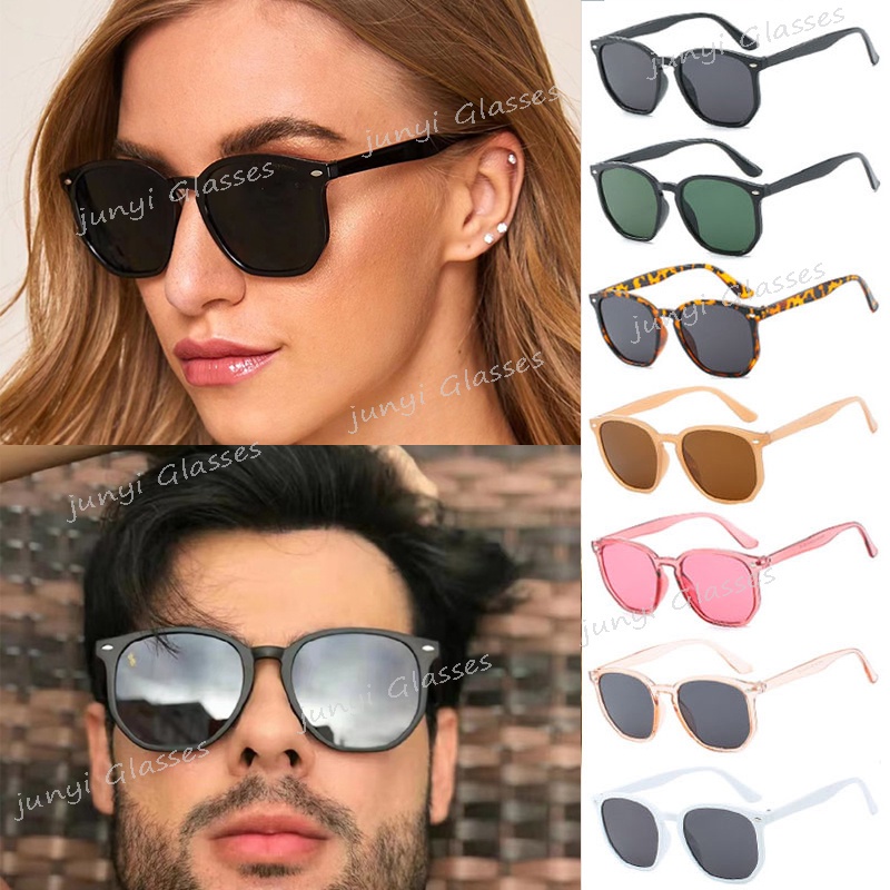 Frames & Glasses 29 บาท แว่นตากันแดด ทรงสี่เหลี่ยม ป้องกันรังสีอัลตราไวโอเลต เหมาะกับเดินชายหาด สไตล์เรโทร แฟชั่นสําหรับผู้ชาย และผู้หญิง Fashion Accessories