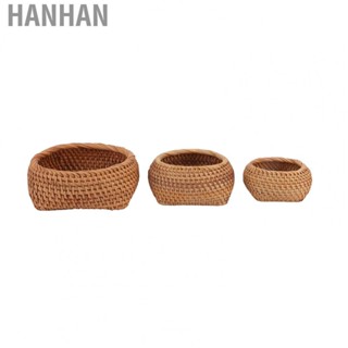 Hanhan Rattan Storage   Hand Woven Durable Fine Workmanship Rattan   for Dining Room