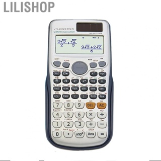 Lilishop Function Calculator Clear LCD Screen Display Protective Cover ABS Lightweight Keys Portable Calculator for Student