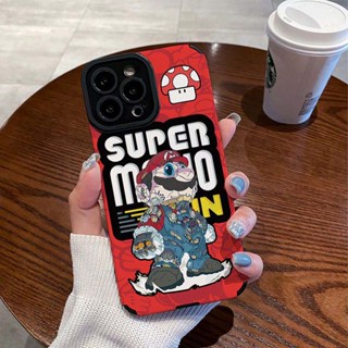 เคสVivo V27 V23 5G เคส Vivo V27 Pro V25 Pro เคส Vivo V23 5G เคส เคสโทรศัพท์มือถือหนัง กันกระแทก ป้องกันเลนส์กล้อง ลายมาริโอ้น่ารัก หรูหรา สําหรับ