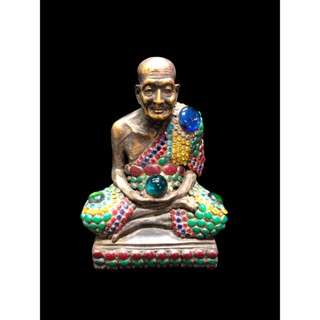 หลวงปู่ทวดเหยียบทะเลนํ้าจืด กรุวังหน้า วัดพระแก้ว ประดับพลอบหน้าตัก5นิ้ว กว้าง14cmสูง22cmสินค้าทางร้านเลือกให้นะคะ