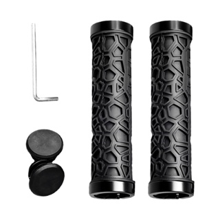 1 Pair Handle Easy To Install Durable Rubber Black Breathability For BMX MTB Kids Girls Boys Bike Handlebar Grips