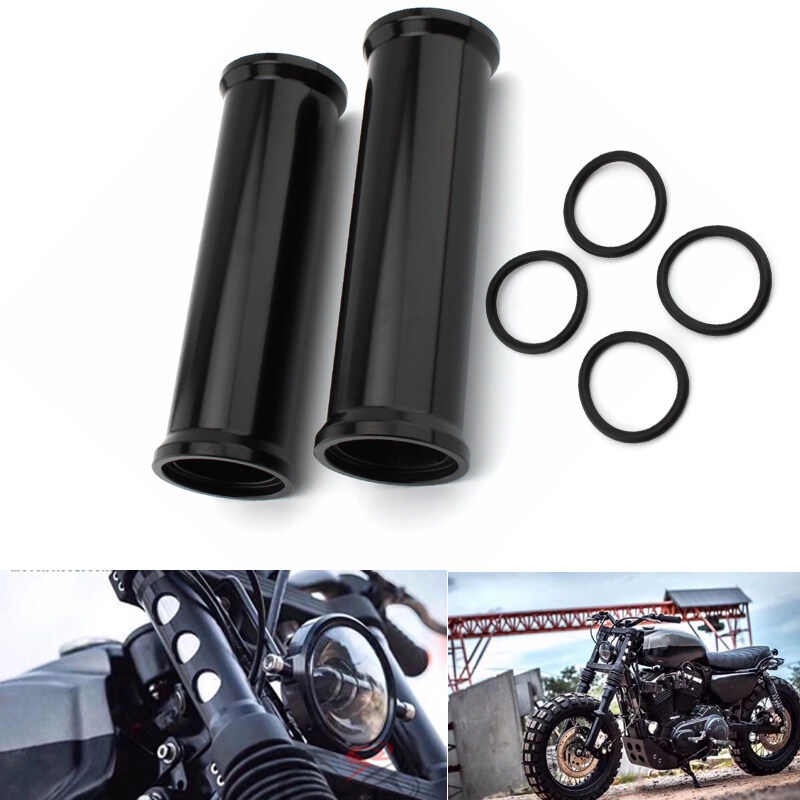 39 MM ชิ้นส่วนรถจักรยานยนต์ด้านบนโช้คอัพด้านหน้าส้อม Boot Slider สําหรับ Harley Davidson Sportster X