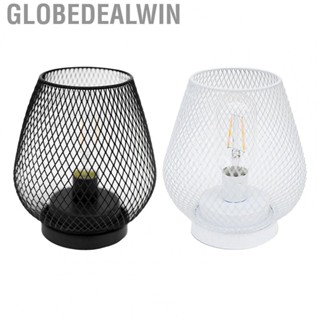 Globedealwin Wrought Iron Lamp  Bedroom Night Light Soft Light Iron Art Nordic Style  for Bedroom