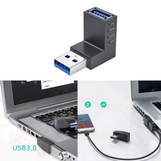 Ooh อะแดปเตอร์ USB 3 0 90 องศา แนวตั้ง ซ้าย และขวา