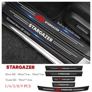 สติกเกอร์คาร์บอนไฟเบอร์ ป้องกันรอยขีดข่วน สําหรับติดขอบประตูรถยนต์ Hyundai Stargazer