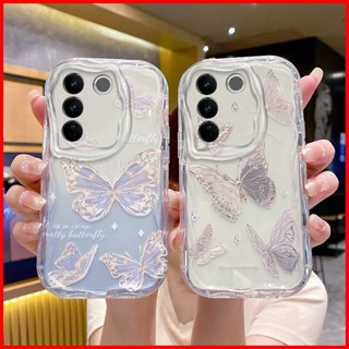 เคส Vivo V27 เคส Vivo V27 Pro เคส Vivo V27e Vivo V27 V27 Pro V27e 5G V2231 V2237 V2246 V27e V27 5G เคสโทรศัพท์มือถือแบบนิ่ม tpu ใส กันกระแทก ลายสีชมพู แฟชั่น สําหรับ TYNY