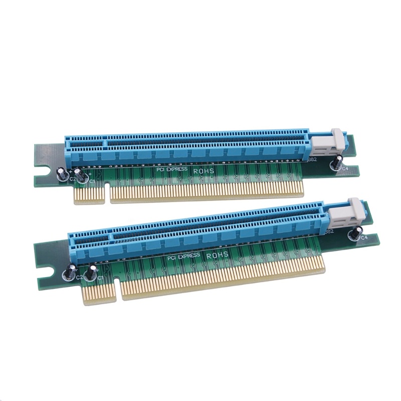Shas อะแดปเตอร์การ์ด PCIE Express 16X 90 องศา 90 องศา