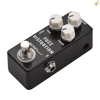 พร้อมส่ง MOSKYAudio Fuzz Distortion แป้นเหยียบเอฟเฟคกีตาร์ไฟฟ้า แบบโลหะ ขนาดเล็ก