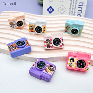 Flymesit กล้องของเล่น ขนาดเล็ก สําหรับตกแต่งบ้านตุ๊กตา 2 ชิ้น