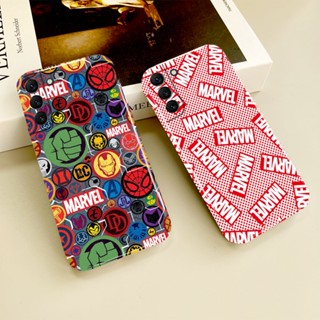 เคสโทรศัพท์มือถือแบบแข็ง ลายโลโก้ Marvel Heroes แฟชั่น สําหรับ Samsung Galaxy S23 S22 S21 S20FE Note 10 9 Ultra Plus A73 A71 A53 A52 A51 A50 A13 A12 A03 S A02 S 5G