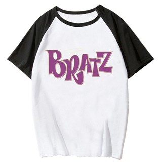 Bratz เสื้อยืด ลายการ์ตูน แฟชั่นฤดูร้อน สําหรับผู้หญิง Y2K