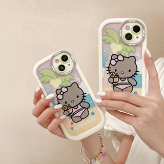 เคสโทรศัพท์มือถือ TPU กันกระแทก ลายแมวคิตตี้ สําหรับ Apple IPhone 14 13 12 11 Pro Max