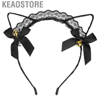 Keaostore Ears Headband Hollow Women Headwear With Bell For Party GDT