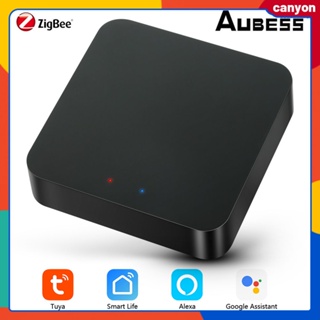 เกตเวย์อัจฉริยะ Tuya Zigbee ศูนย์ควบคุมบ้านอัจฉริยะ รีโมทคอนโทรลอุปกรณ์ Zigbee ผ่านแอพ Smart Life รองรับ Vocie Control canyon