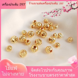 💖เครื่องประดับ DIY ขายส่ง💖ลูกปัดสับปะรด ชุบทอง 14k ประดับเพชร ทรงกลม ทรงหลวม DIY อุปกรณ์เสริม สําหรับสร้อยคอ สร้อยข้อมือ[ลูกปัด/จี้/สร้อยคอ/สร้อยข้อมือ/กําไลข้อมือ/ต่างหู]