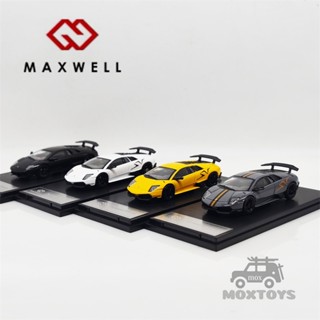 โมเดลรถยนต์ MaxWell 1:64 Murcielago LP670-4SV ของเล่นสําหรับเด็ก